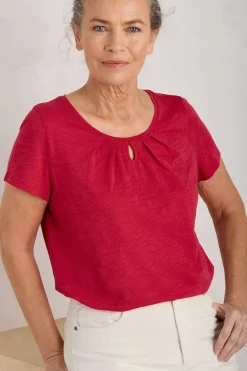 Women Seasalt Cornwall Appletree Keyhole Detail T-Shirt (Gots)