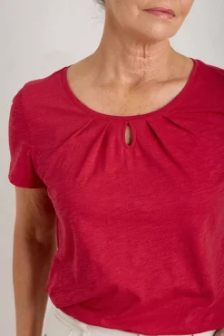 Women Seasalt Cornwall Appletree Keyhole Detail T-Shirt (Gots)