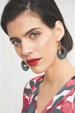 Women Seasalt Cornwall Arum Beaded Drop Earrings