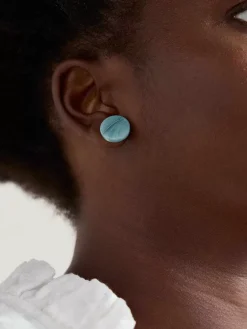 Women Seasalt Cornwall Ballowall Circle Stud Earrings