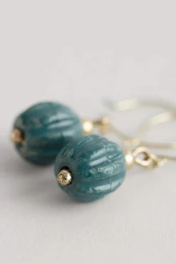 Women Seasalt Cornwall Barley Ceramic Bead Earrings