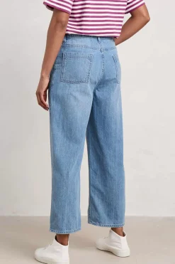 Women Seasalt Cornwall Barnes Organic Cotton Denim Crops