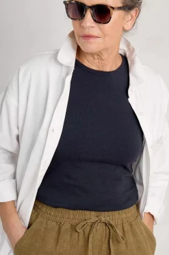 Women Seasalt Cornwall Bounder Crew Neck T-Shirt (Gots)