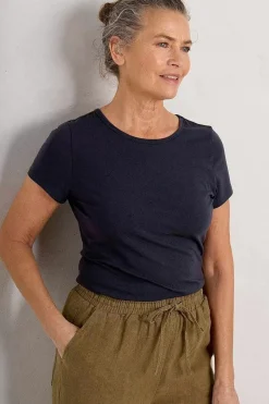 Women Seasalt Cornwall Bounder Crew Neck T-Shirt (Gots)