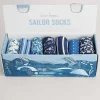 Women Seasalt Cornwall Box Of 7 Women's Blueprint Socks