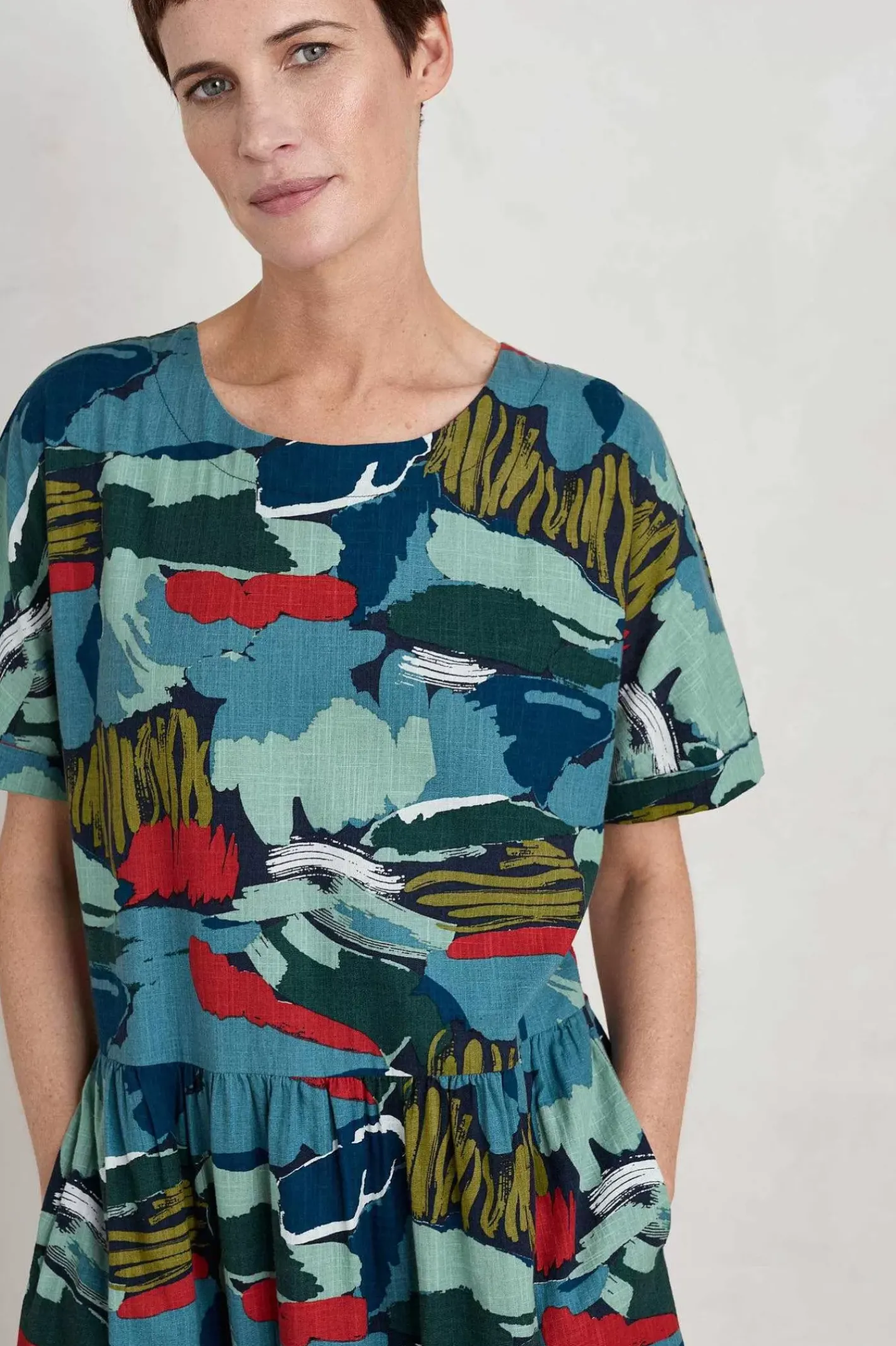 Women Seasalt Cornwall Brouse Organic Cotton Dress (Gots)