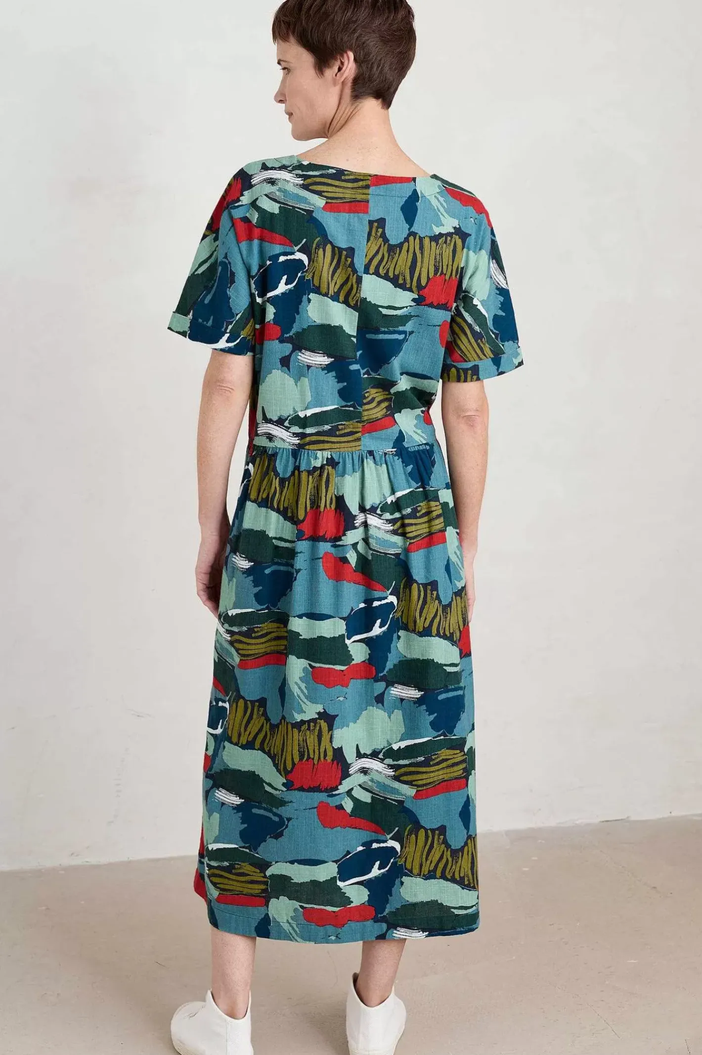 Women Seasalt Cornwall Brouse Organic Cotton Dress (Gots)