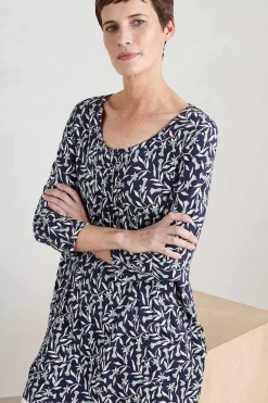 Women Seasalt Cornwall Busy Lizzy 3/4 Sleeve Slub Jersey Tunic