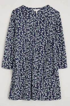 Women Seasalt Cornwall Busy Lizzy 3/4 Sleeve Slub Jersey Tunic