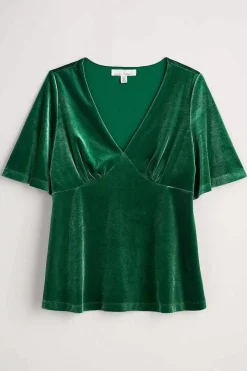 Women Seasalt Cornwall Capsule V-Neck Velvet Top