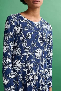 Women Seasalt Cornwall Cladonia Long Sleeve Jersey Dress