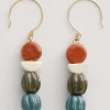 Women Seasalt Cornwall Conifer Ceramic Drop Earrings