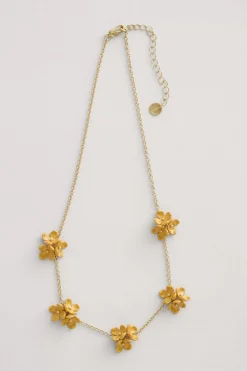 Women Seasalt Cornwall Corsage Flower Chain Necklace
