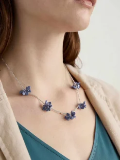 Women Seasalt Cornwall Corsage Flower Chain Necklace