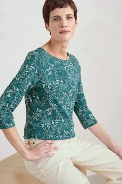 Women Seasalt Cornwall Easel 3/4 Sleeve Top