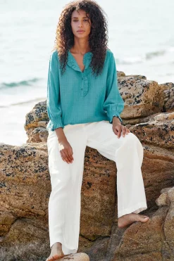 Women Seasalt Cornwall Feather Star Checked Top