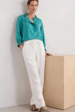 Women Seasalt Cornwall Feather Star Checked Top