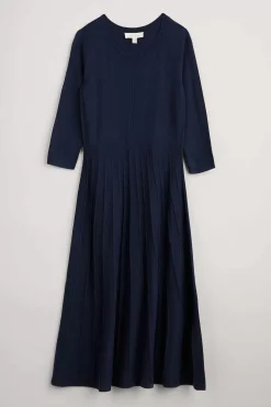 Women Seasalt Cornwall Folk Song Knitted Midi Dress