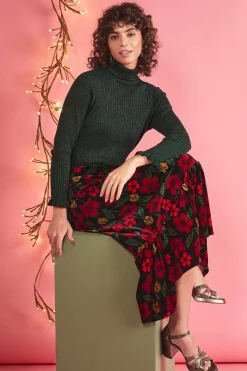 Women Seasalt Cornwall Glass Stem Sparkly Roll Neck Jumper