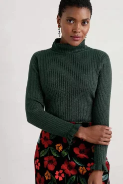 Women Seasalt Cornwall Glass Stem Sparkly Roll Neck Jumper