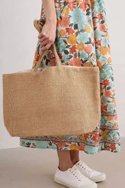 Women Seasalt Cornwall Grassland Jute Basket Bag
