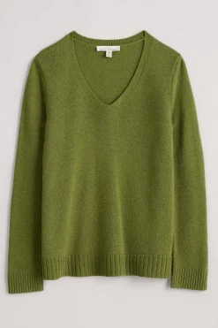 Women Seasalt Cornwall Hendra Lane V-Neck Jumper