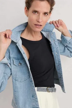 Women Seasalt Cornwall Levan Well Denim Jacket