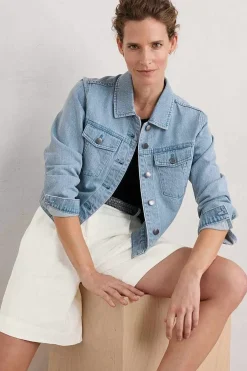 Women Seasalt Cornwall Levan Well Denim Jacket
