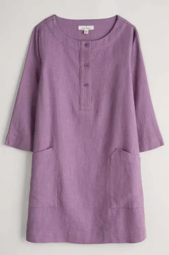 Women Seasalt Cornwall Lighthouse Rock 3/4 Sleeve Tunic