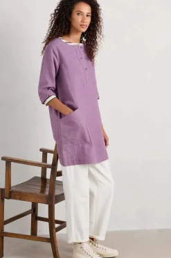 Women Seasalt Cornwall Lighthouse Rock 3/4 Sleeve Tunic