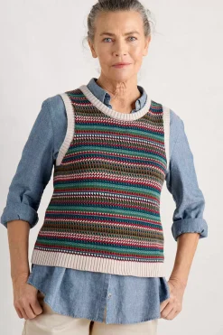 Women Seasalt Cornwall Little Grebe Fair Isle Vest