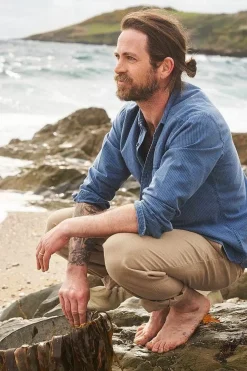 Men Seasalt Cornwall Men's Ayre Organic Cotton Shirt