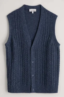 Men Seasalt Cornwall Men's Boulder Perch Knitted Vest