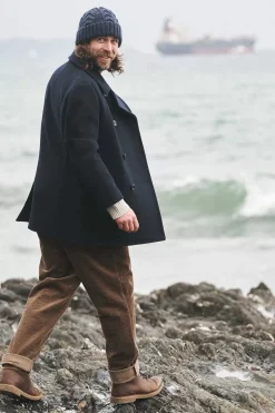 Men Seasalt Cornwall Men's Channel Wool Blend Coat