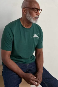 Men Seasalt Cornwall Men's Downsouse Organic Cotton T-Shirt