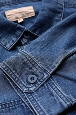 Men Seasalt Cornwall Men's Hawser Denim Overshirt