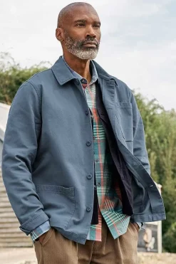 Men Seasalt Cornwall Men's Organic Cotton Canvas Tompot Jacket