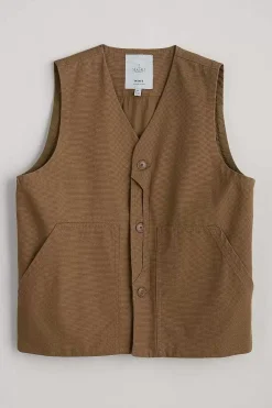 Men Seasalt Cornwall Men's Organic Cotton Metern Waistcoat
