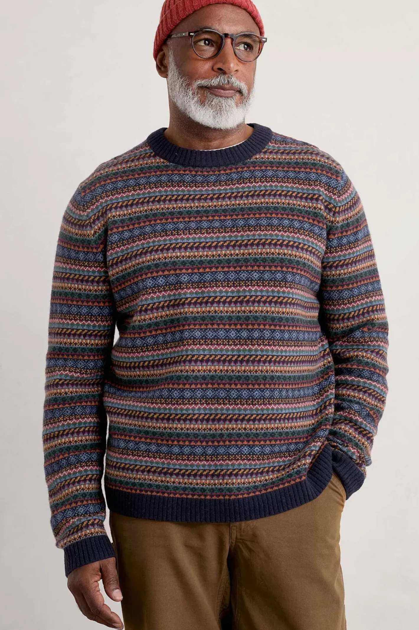 Men Seasalt Cornwall Men's Polventon Fair Isle Jumper