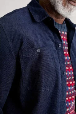 Men Seasalt Cornwall Men's Ropemaker Waffle Cord Overshirt