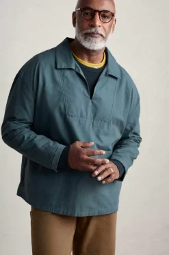 Men Seasalt Cornwall Men's Sidestone Cotton Canvas Smock