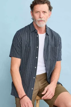 Men Seasalt Cornwall Men's Skylight Cave Short Sleeve Shirt