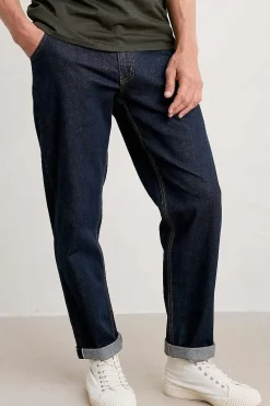 Men Seasalt Cornwall Men's Watchman Selvedge Tapered Jeans