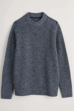 Men Seasalt Cornwall Men's Wheelwright Ribbed Lambswool Blend Jumper