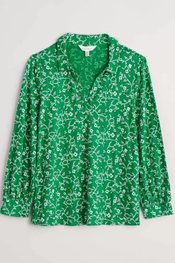 Women Seasalt Cornwall Misty Sky Organic Cotton Shirt