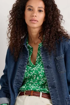 Women Seasalt Cornwall Misty Sky Organic Cotton Shirt