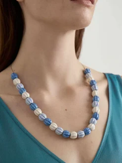 Women Seasalt Cornwall Moorland Haze Bead Necklace