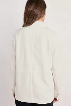 Women Seasalt Cornwall Nancothan Long Organic Cotton Jacket