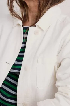 Women Seasalt Cornwall Nancothan Long Organic Cotton Jacket