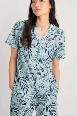 Women Seasalt Cornwall Nesting Bird Short Sleeve Pyjamas